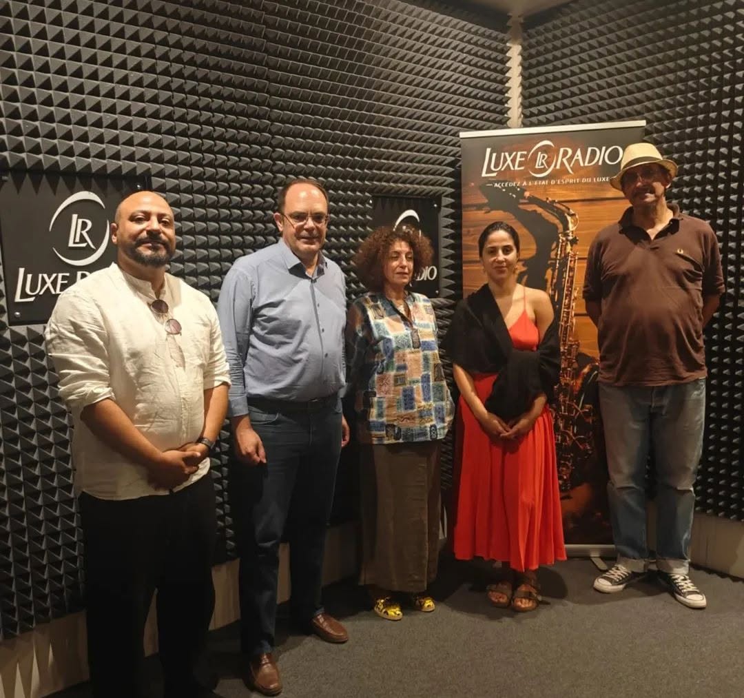 Bilal Aljouhari en intervention dans le studio de Luxe Radio